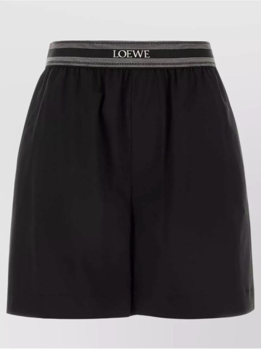 Loewe Black Elastic Waist Logo Shorts Medium